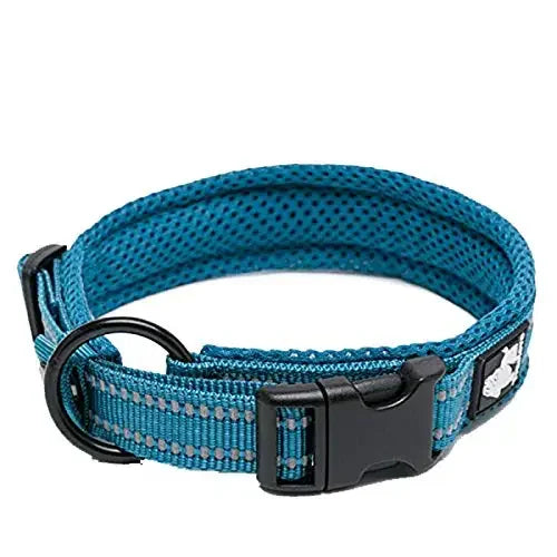 TrueLove Nylon Adjustable Dog Collar Padded Reflective Heavy Duty Training
