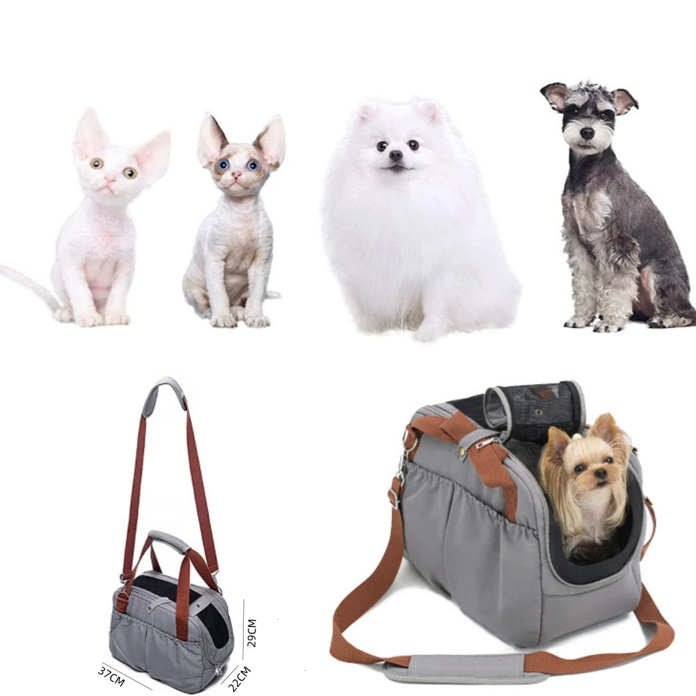 Portable Soft Sided Pet Carrier For Small Dogs And Cats