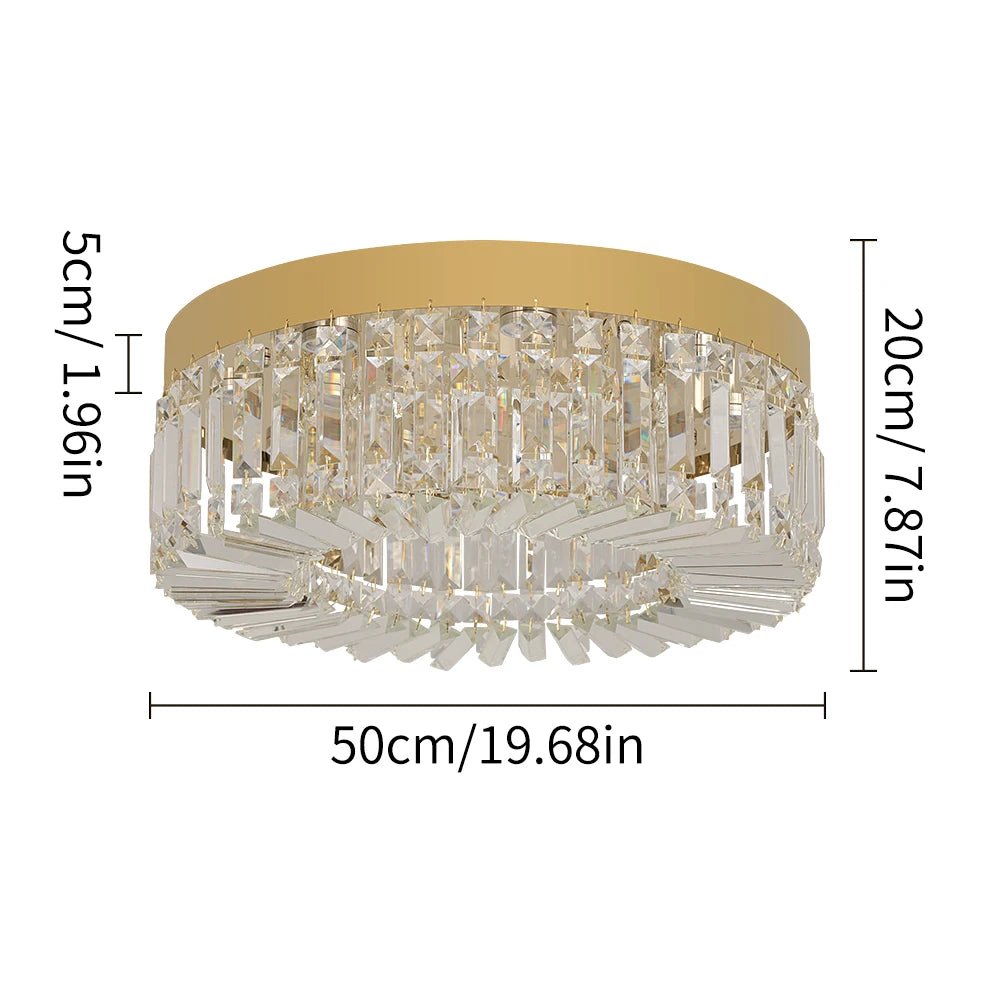 VETRULUS Crystal Ceiling Lamp Modern Chandelier
