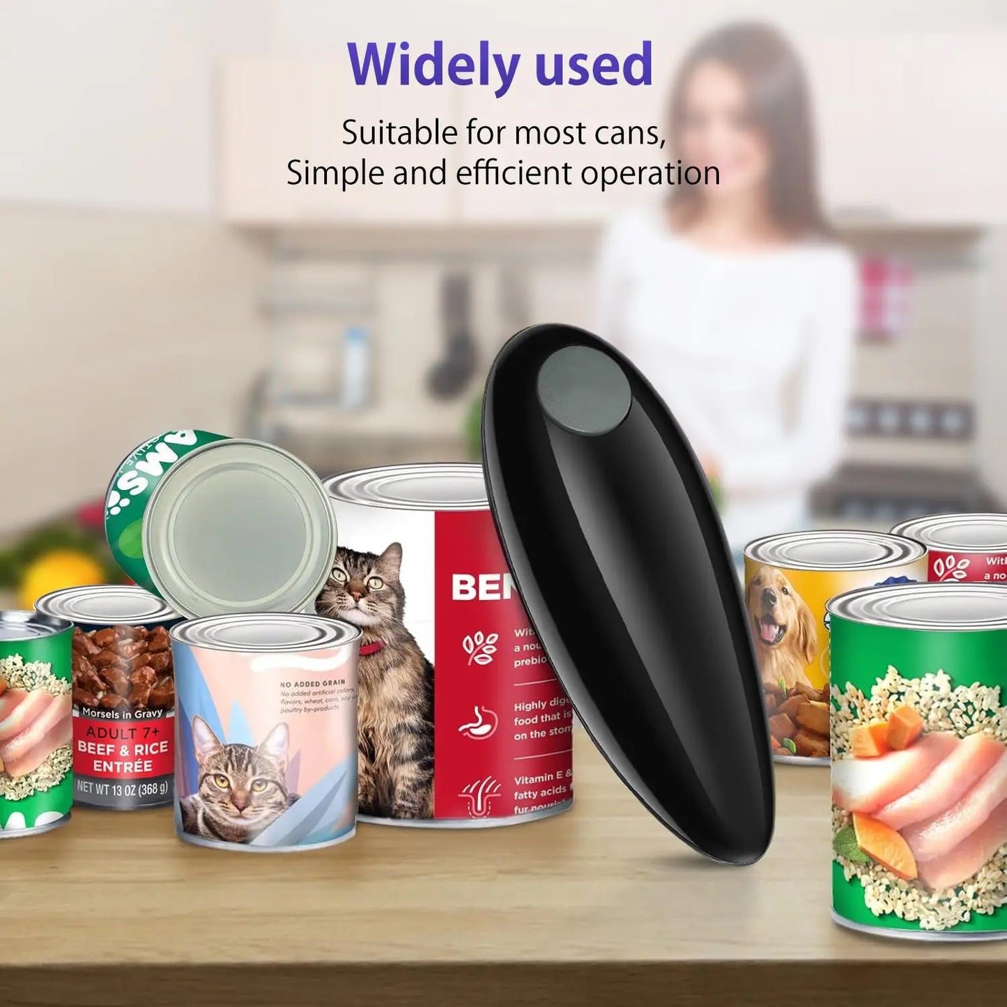 Electric Can Opener Cordless Battery Powered For Disabled Hands