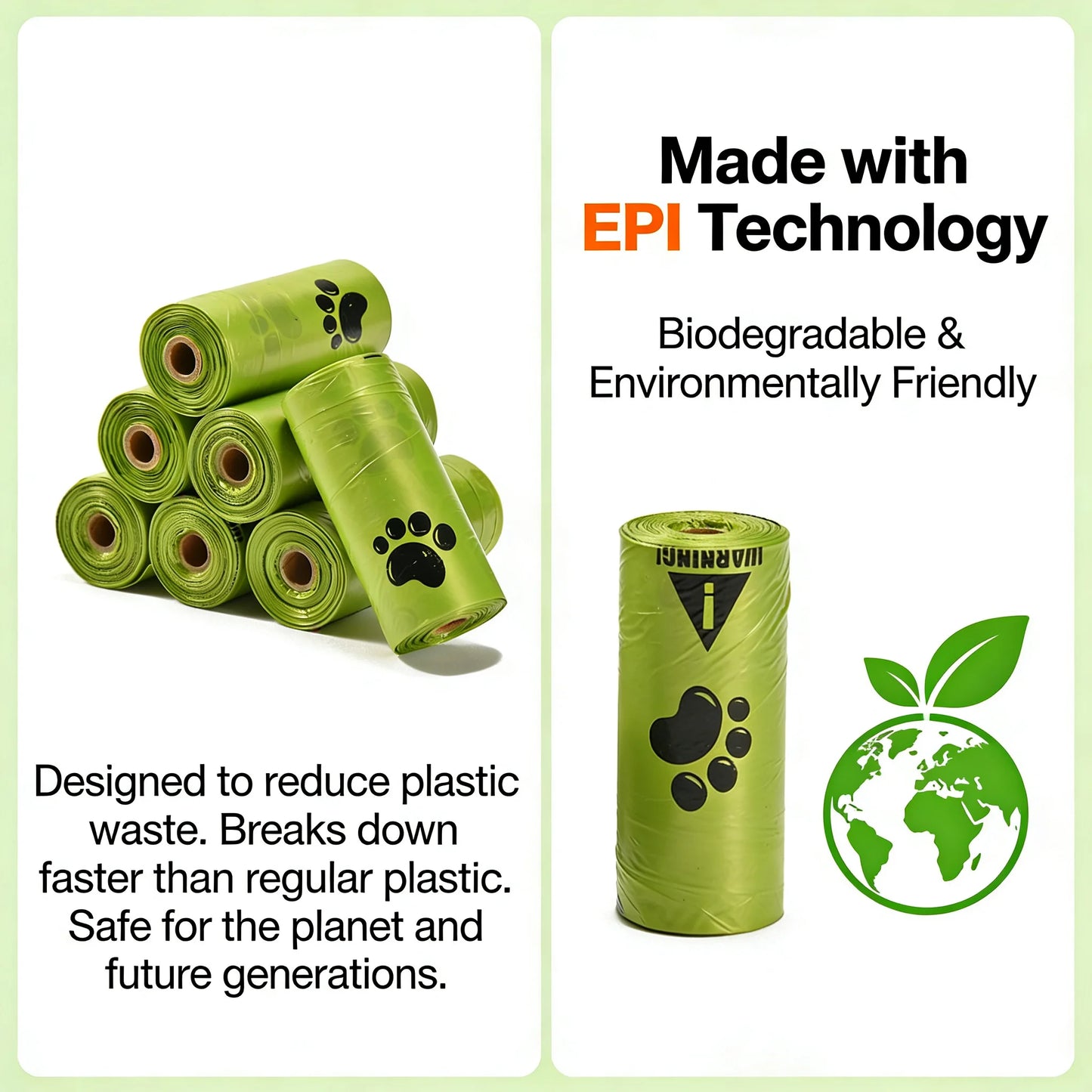 Eco-Friendly Dog Poop Bags Leak-Proof Extra Thick Unscented