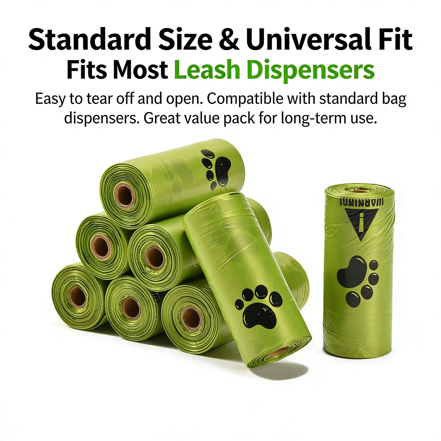 Eco-Friendly Dog Poop Bags Leak-Proof Extra Thick Unscented