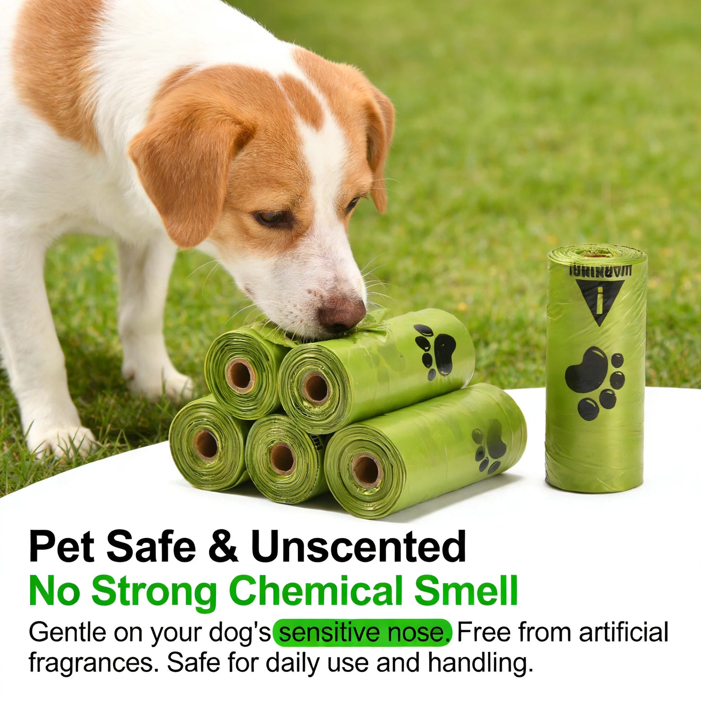 Eco-Friendly Dog Poop Bags Leak-Proof Extra Thick Unscented