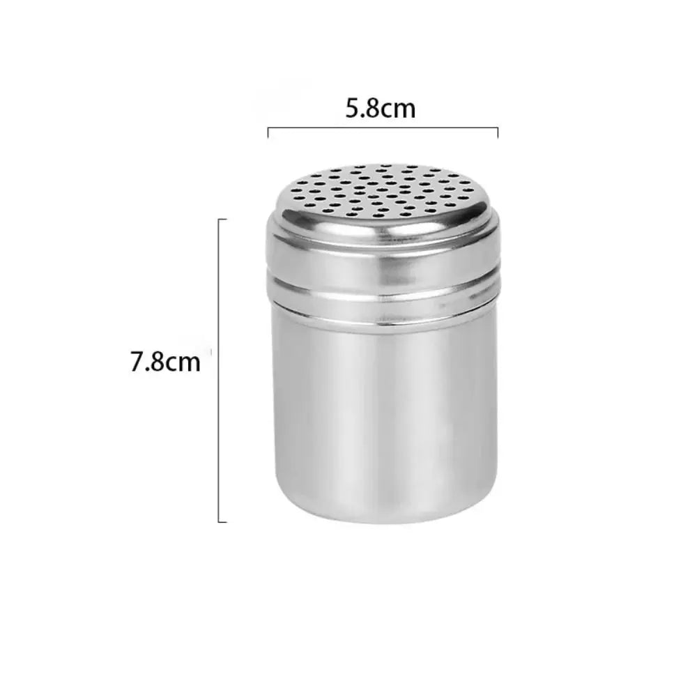 Stainless Steel Seasoning Jar With Rotating Lid Spice Shaker