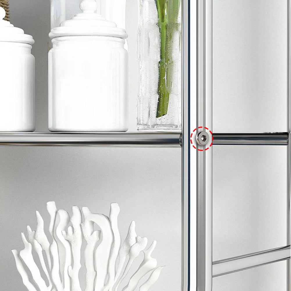 Studyset Over Toilet Storage Shelf Freestanding Bathroom Cabinet Paper Holder