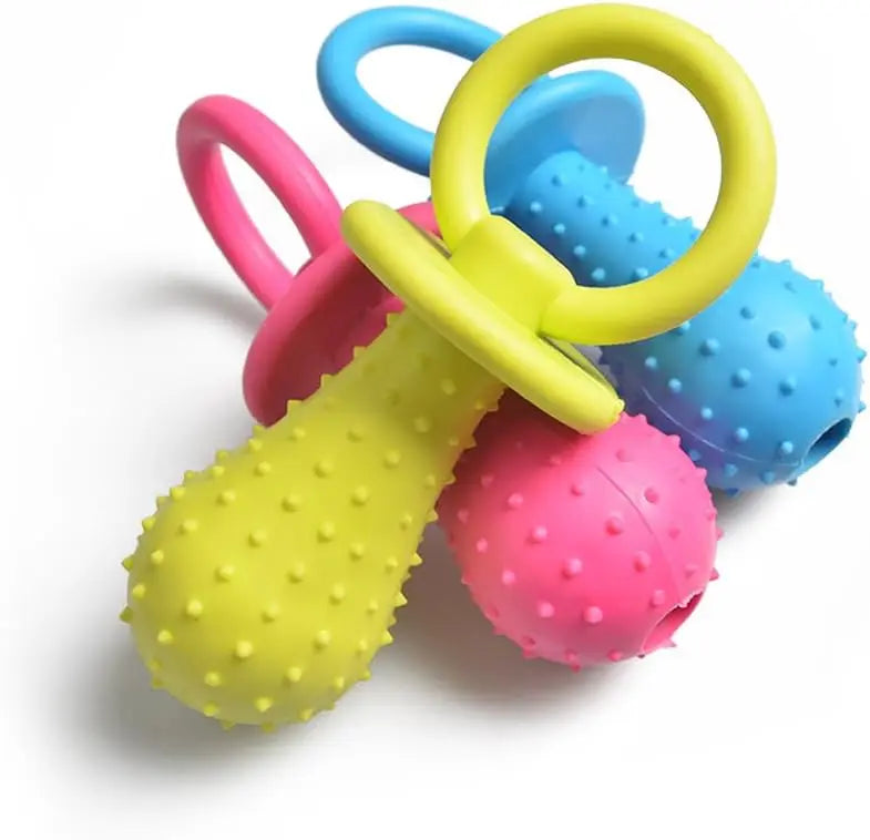 Rubber Soother Dog Chew Toy Interactive Pacifier
