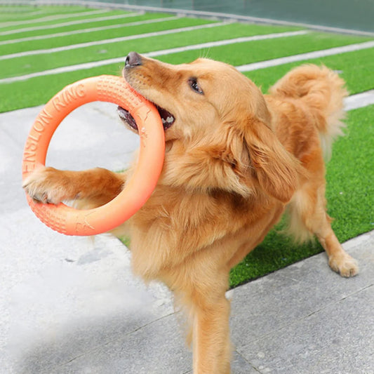 EVA Interactive Ring Puller Flying Disk for Dogs