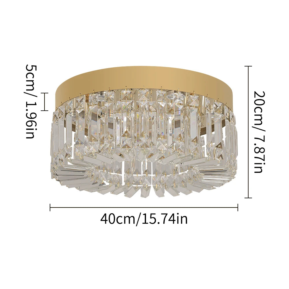 VETRULUS Crystal Ceiling Lamp Modern Chandelier