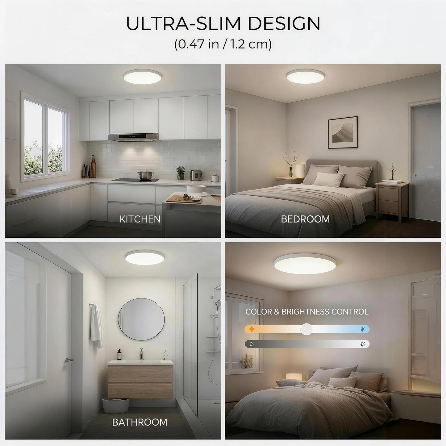 Tuaaryii Smart RGB Ceiling Light With App And Voice Control