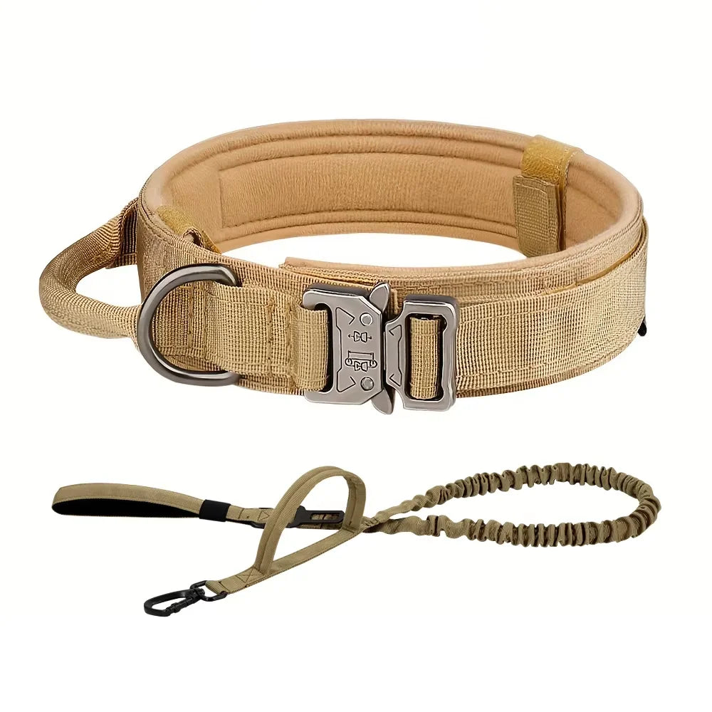 Adjustable Tactical Dog Training Collar And Leash Set