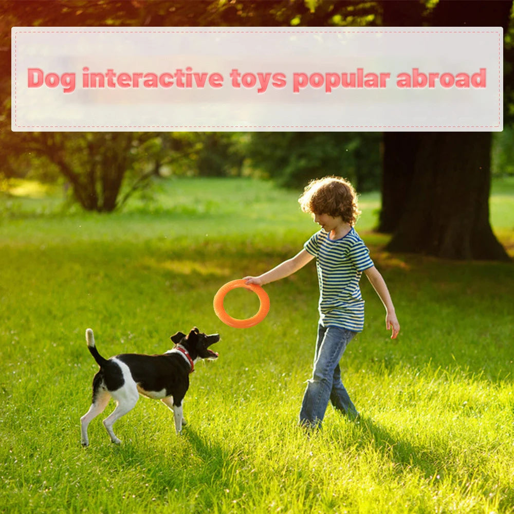 EVA Interactive Ring Puller Flying Disk for Dogs