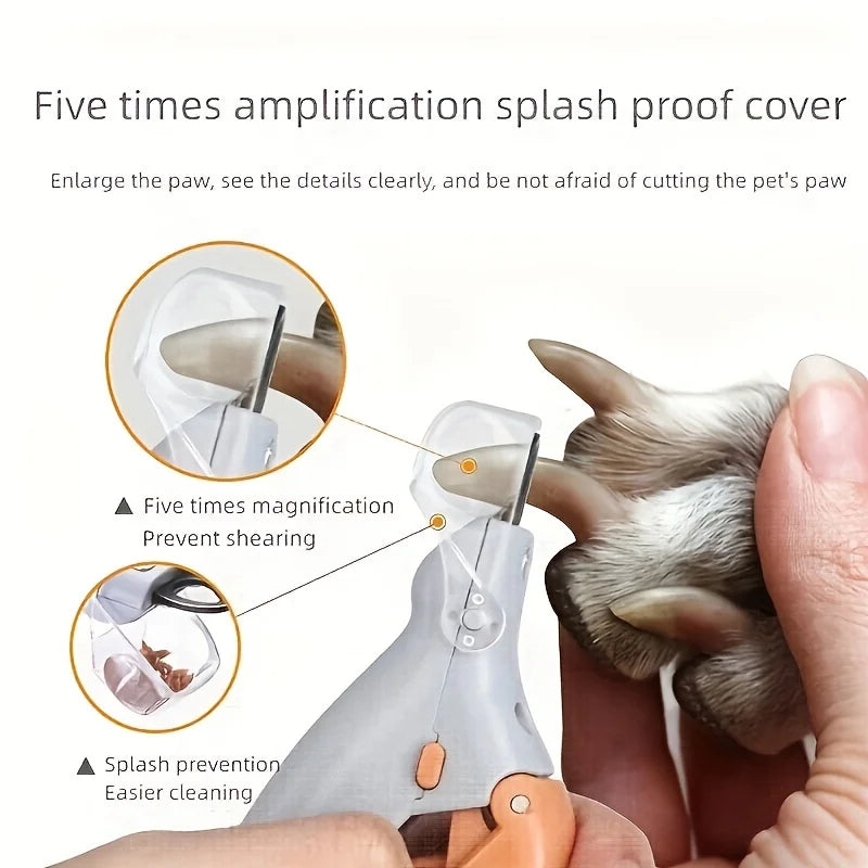 LED Nail Clipper With Light For Cats And Dogs Safe