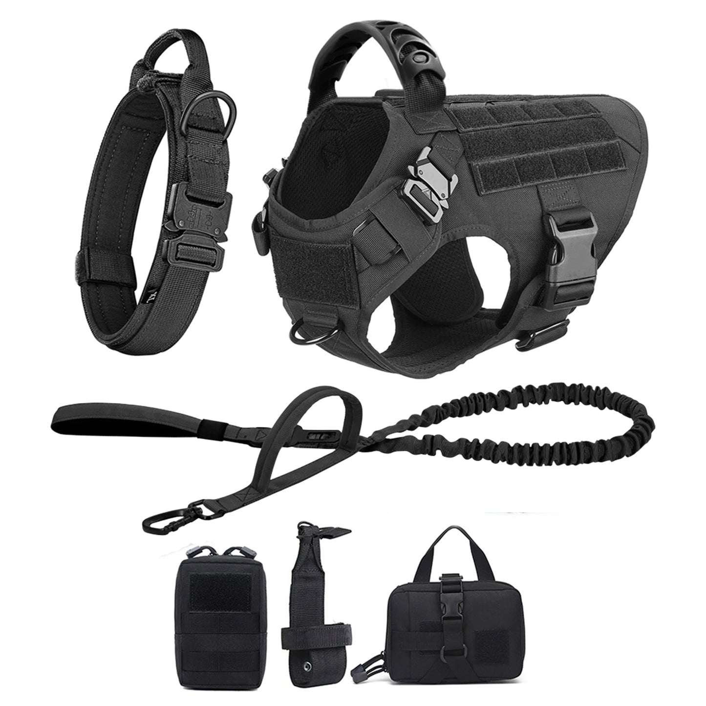 Dog Harness And Leash Set For Training And Walking