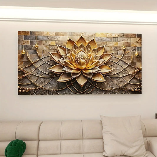 Modern Abstract Floral Canvas Art for Interior Decoration