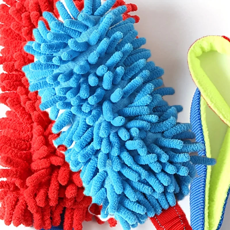 Durable Dog Chew Toy Rope With Sturdy Handle Teeth Cleaning