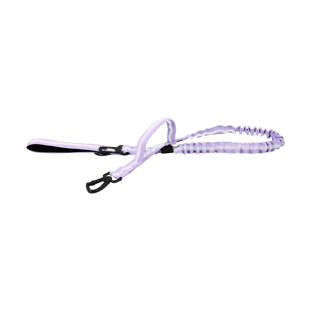 Military Style Dog Leash With Adjustable Length And Quick Release Elastic Rope