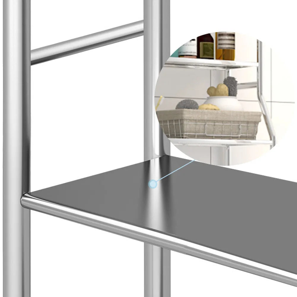 Studyset Over Toilet Storage Shelf Freestanding Bathroom Cabinet Paper Holder