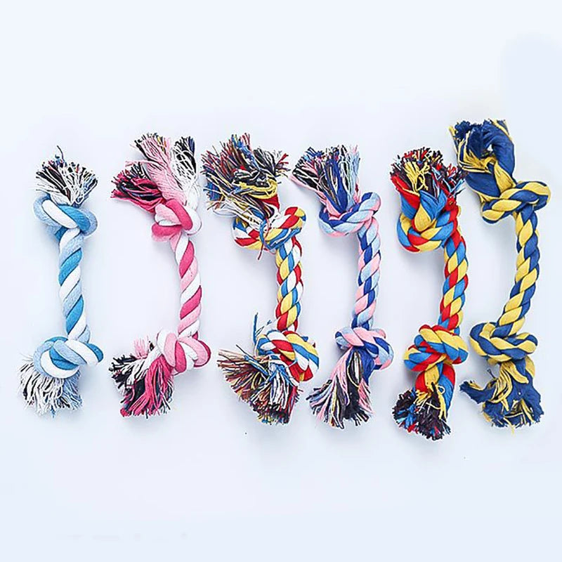 Dog Rope Chew Toy Double Knot Cotton Durable