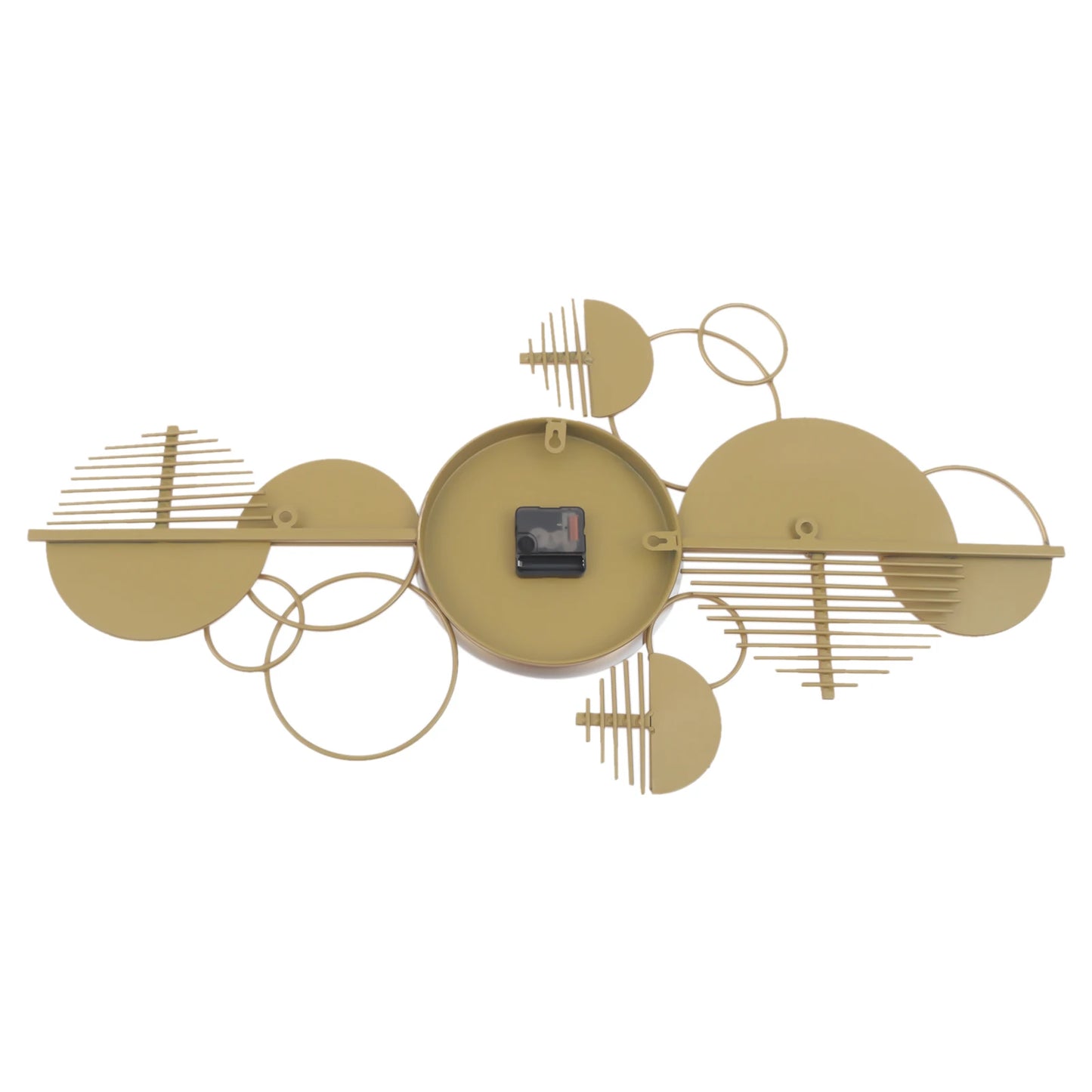 Creative Modern Metal Wall Clock,Battery Operated Silent,Minimalist Clock,Decorative Clock for Living Room, Bedroom, Gold