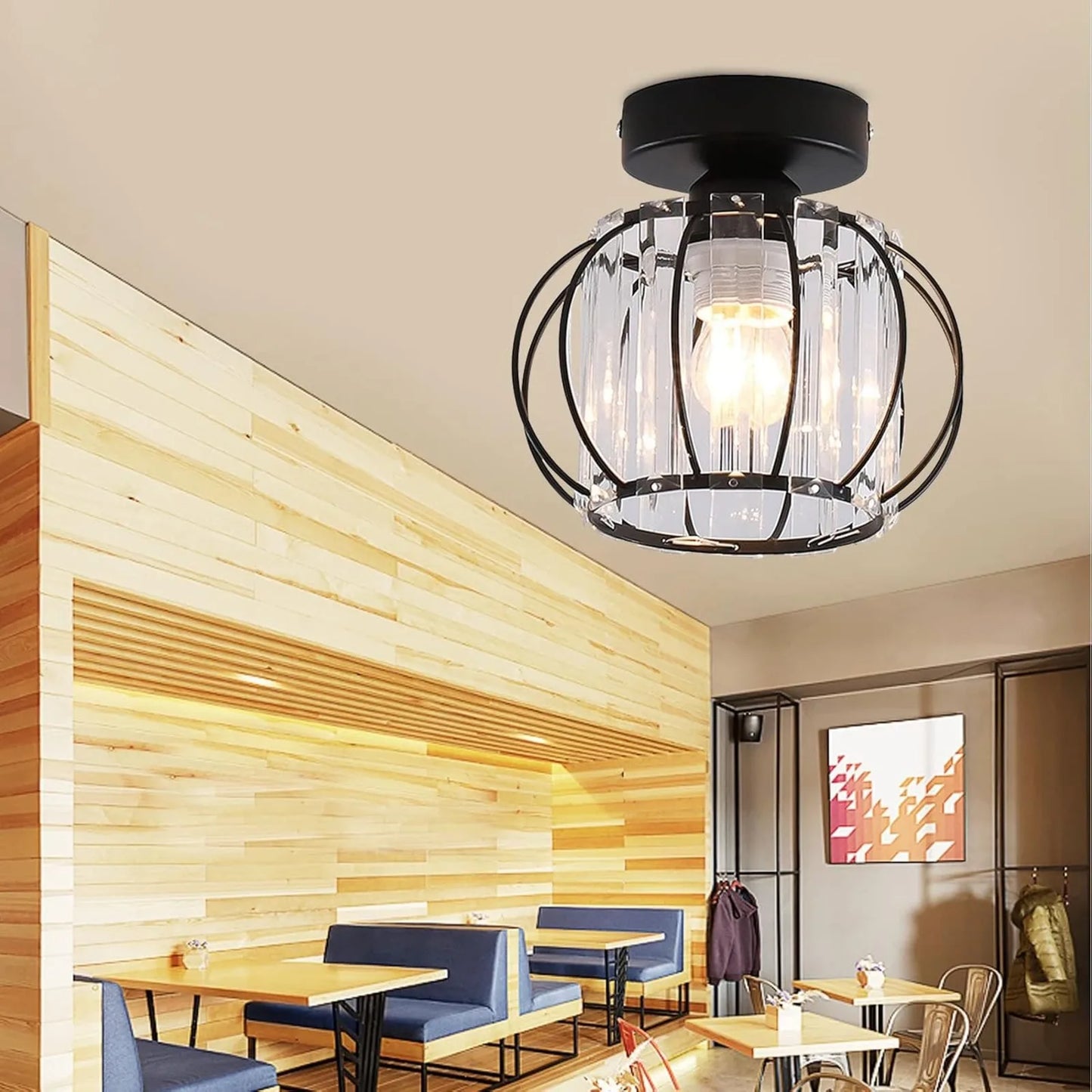 Modern Semi Flush Mount Ceiling Light Fixture