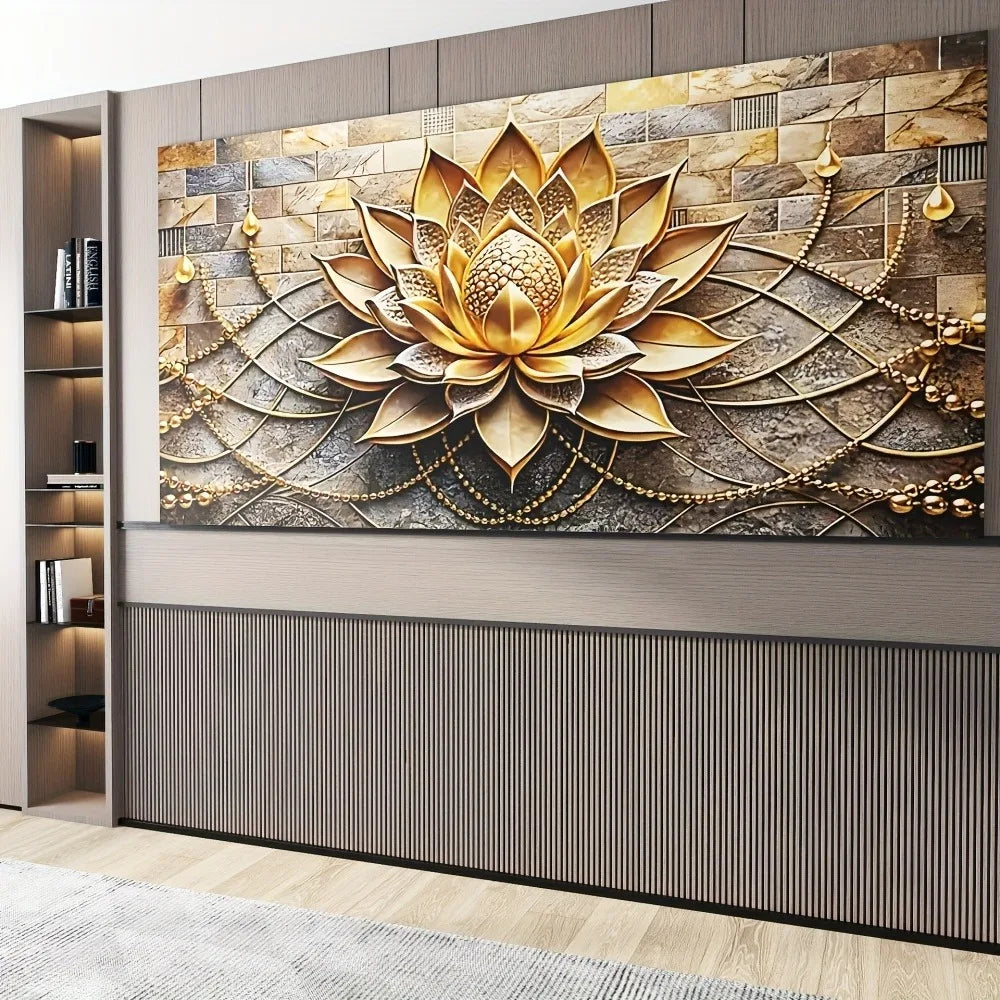 Modern Abstract Floral Canvas Art for Interior Decoration