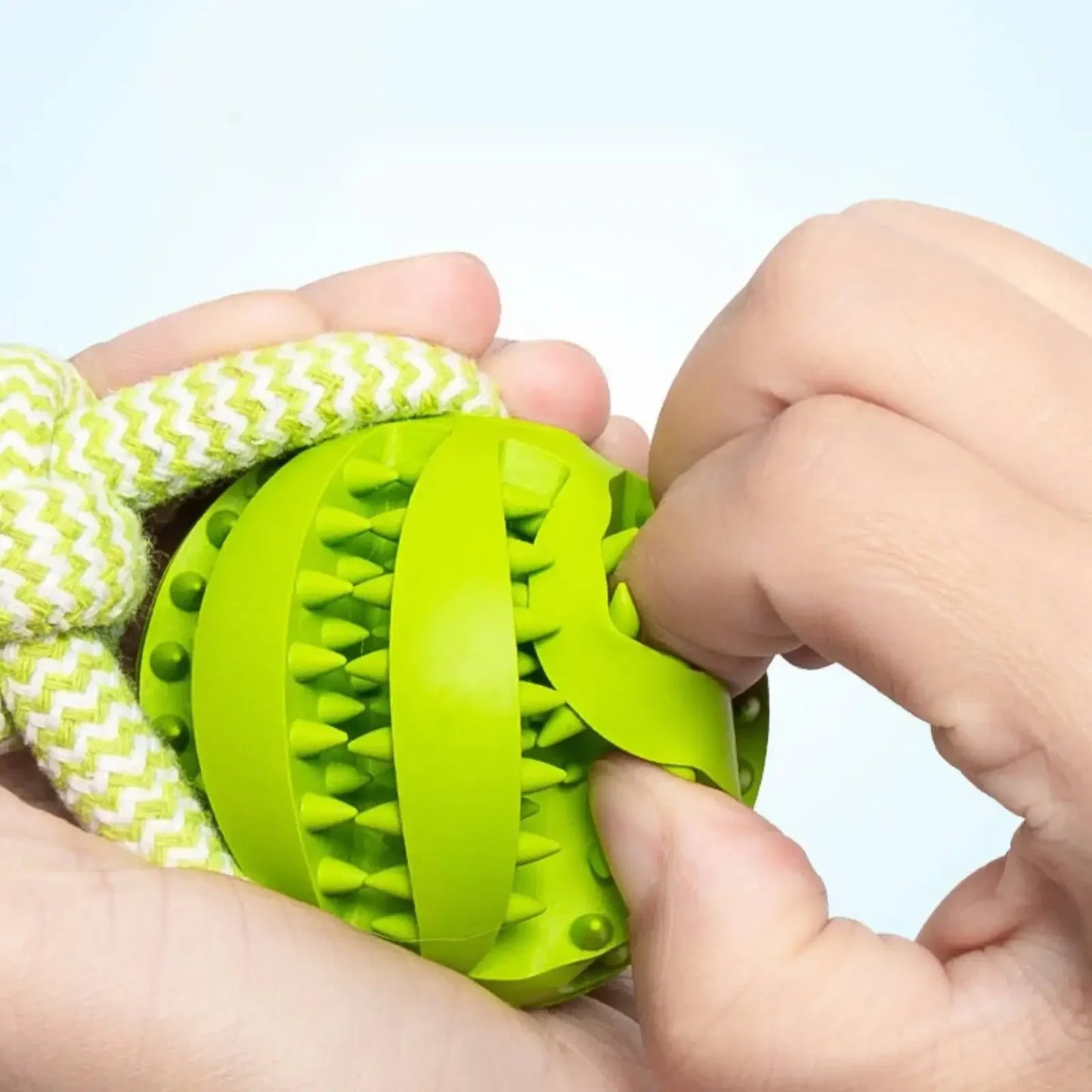 Interactive Treat Ball Rope Toy For Dogs