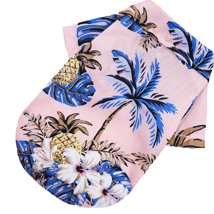Hawaiian Style Dog Shirt For Dogs And Cats Clothing