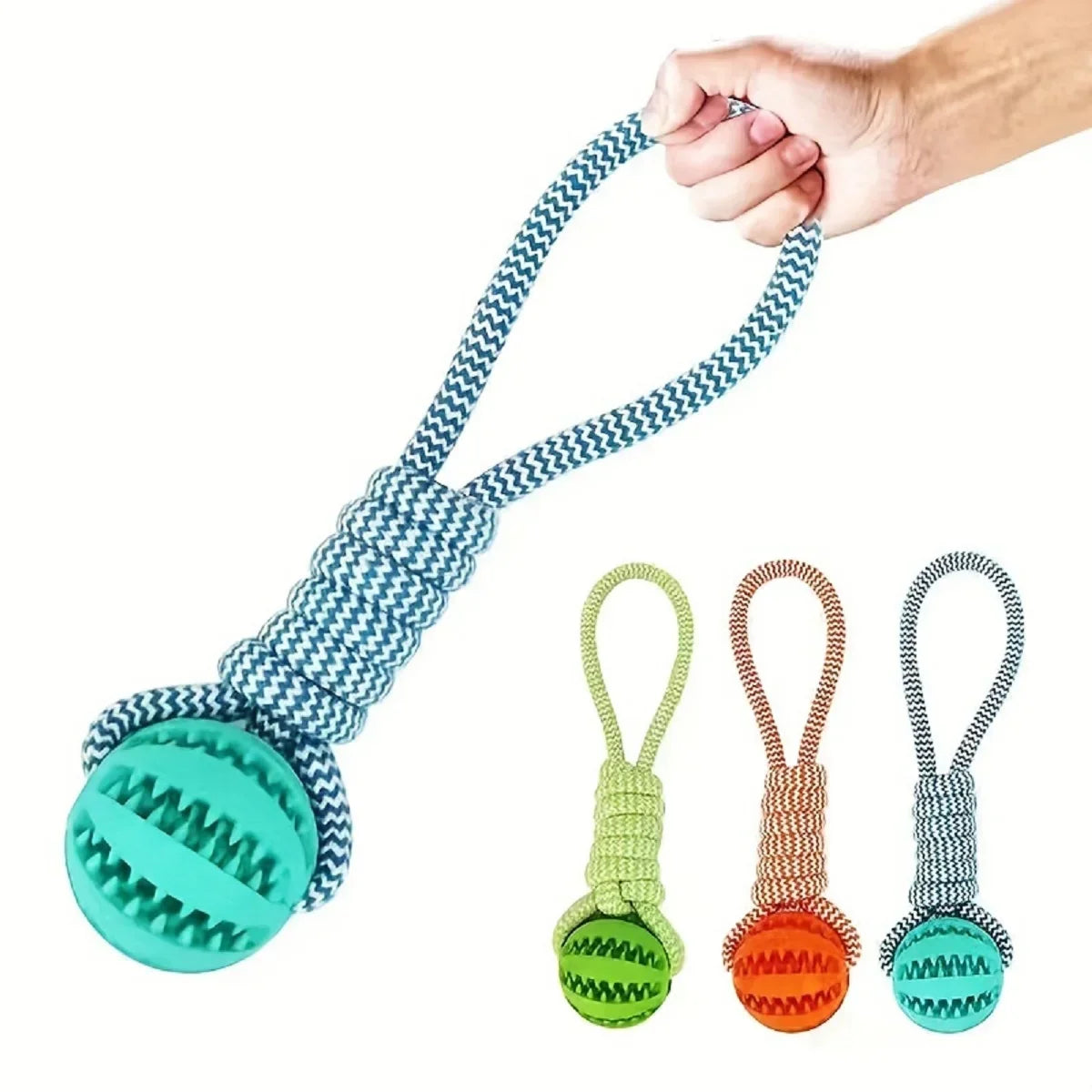 Interactive Treat Ball Rope Toy For Dogs