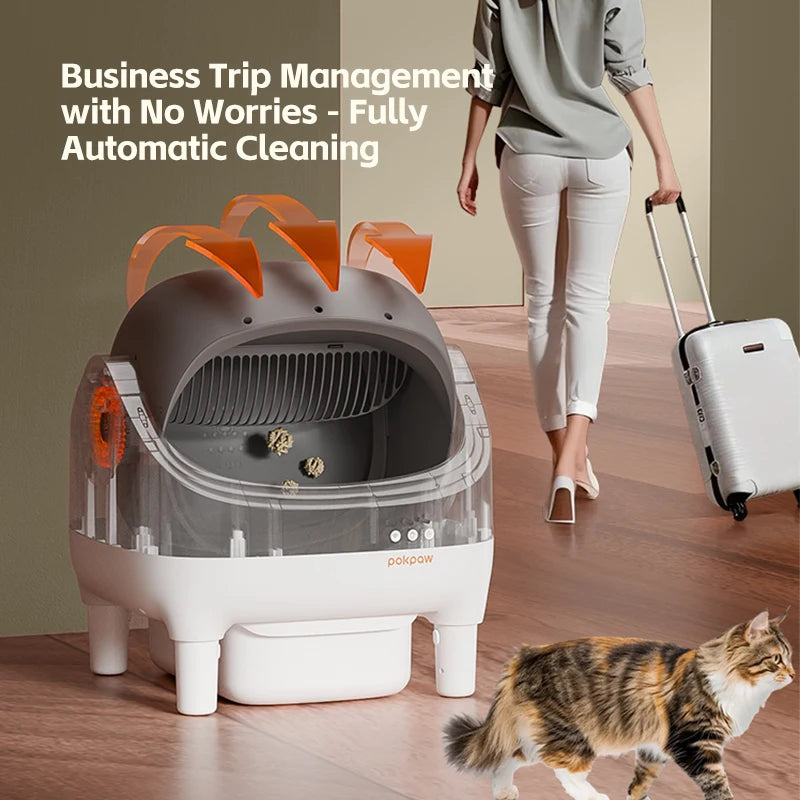 Pokpaw Automatic Self Cleaning Litter Box For Cats