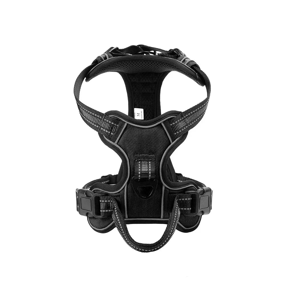 Adjustable Reflective Nylon Dog Harness Vest Soft Breathable No Pull