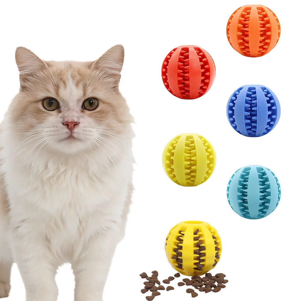 Dog Chew Ball Puzzle Toy For Teething And Training