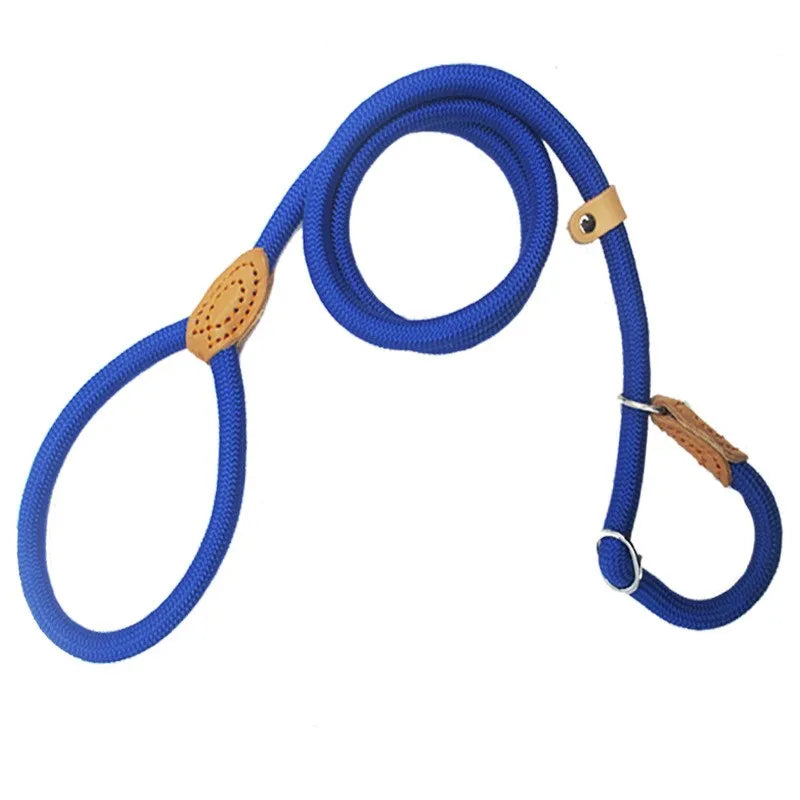 Dog Leash Slip Rope Lead Heavy Duty Braided Adjustable Loop