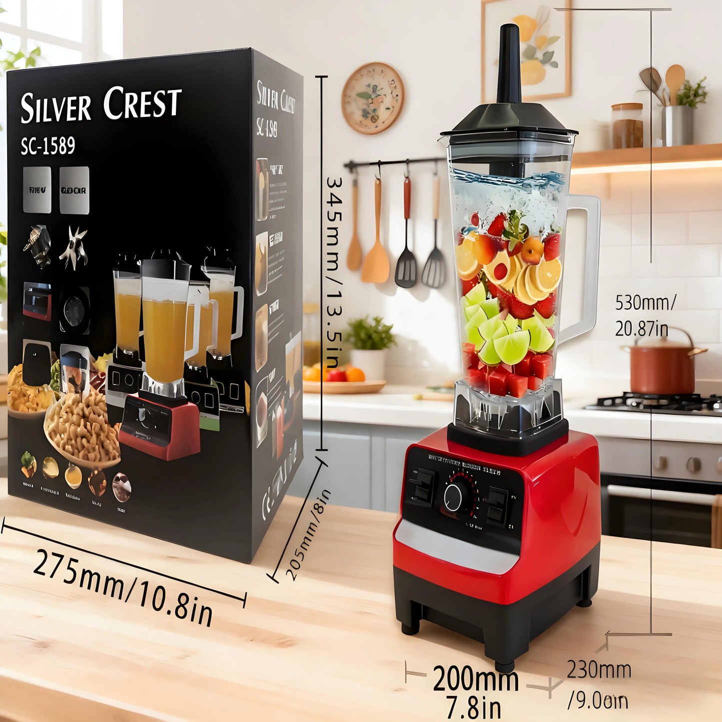 Safe BPA Free Blender With Jar For Smoothies And Beverages