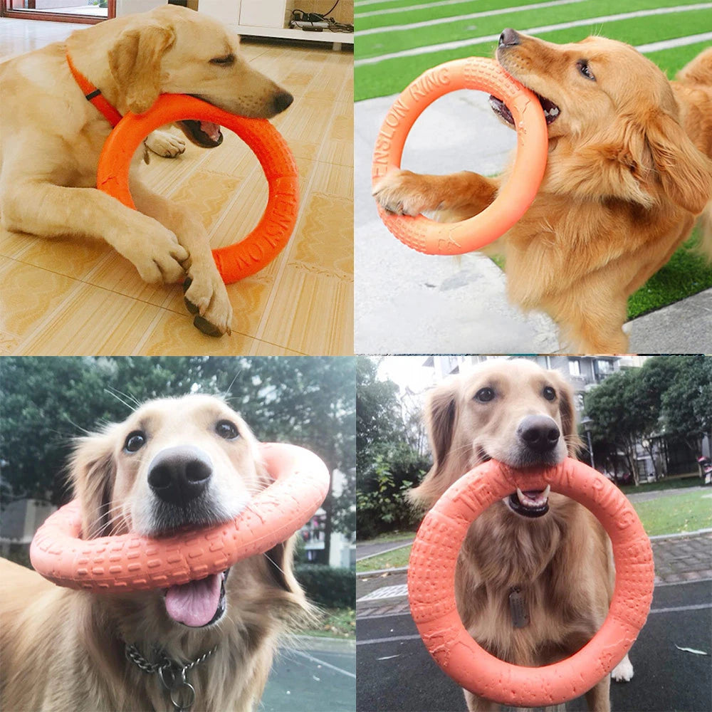 EVA Interactive Ring Puller Flying Disk for Dogs