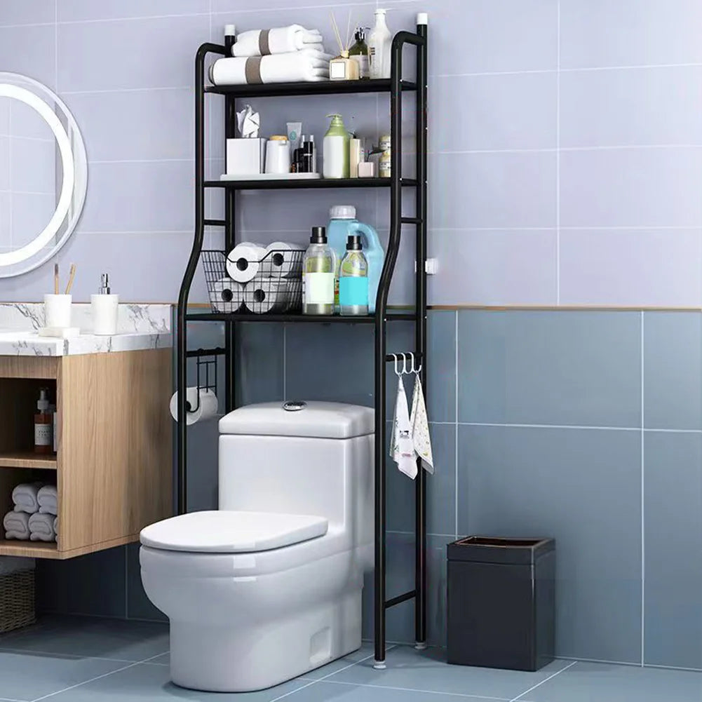 Studyset Over Toilet Storage Shelf Freestanding Bathroom Cabinet Paper Holder