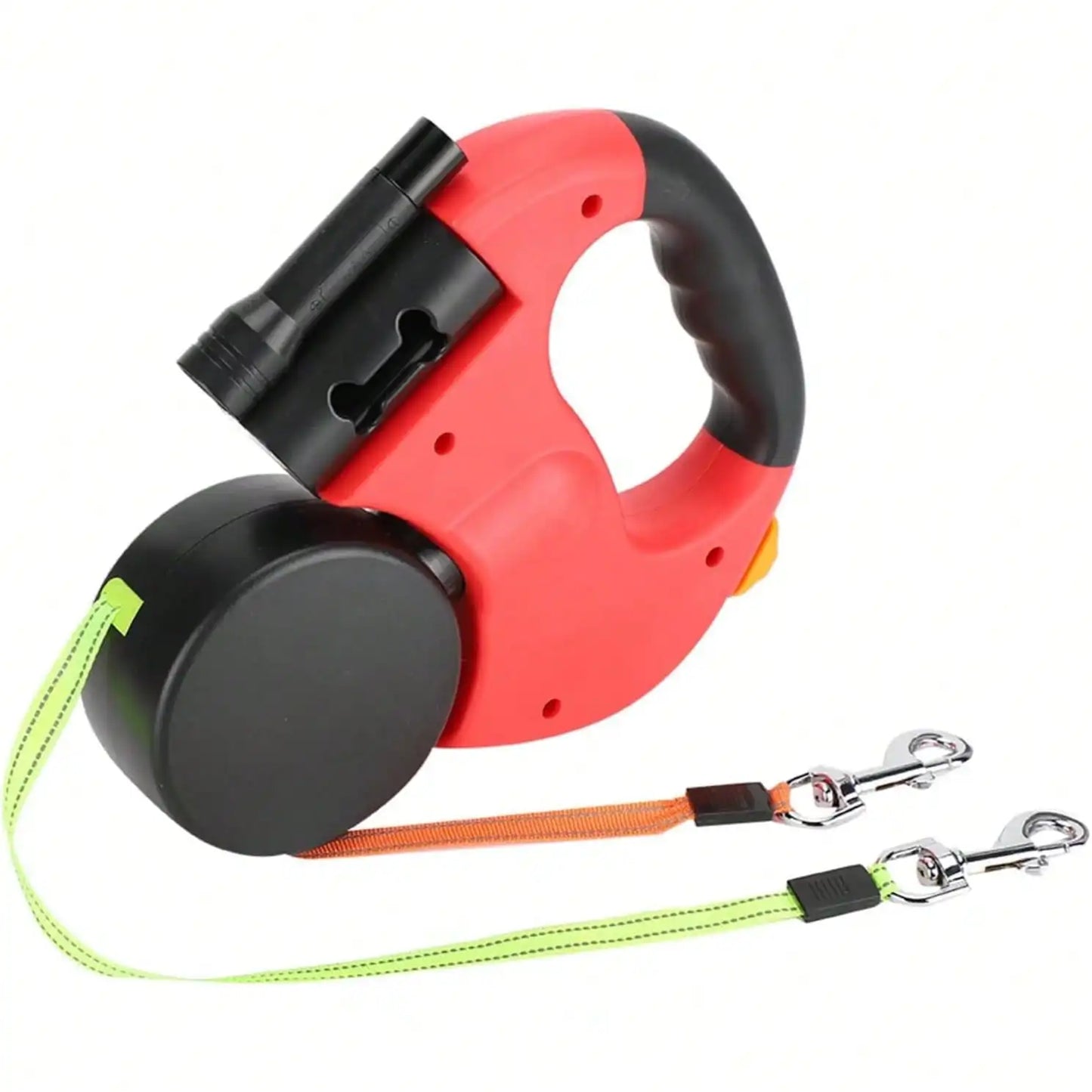 Universal Retractable Dual Dog Leash With 360 Swivel No Tangle