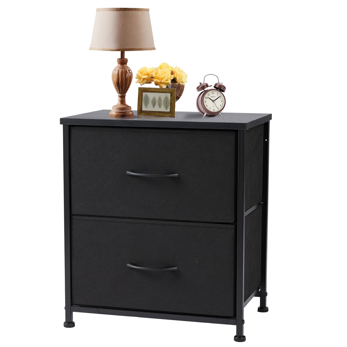 JHK Nightstand With Storage Drawers For Bedroom