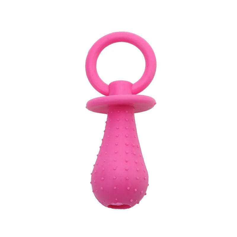 Rubber Soother Dog Chew Toy Interactive Pacifier