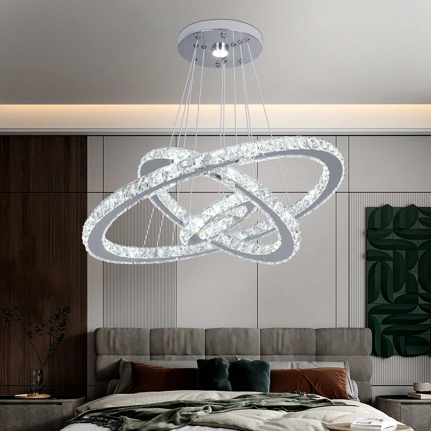 VETRULUS Modern Crystal LED Pendant Light