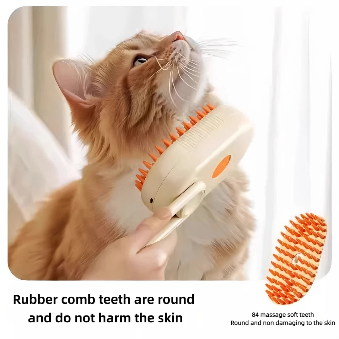 3 In 1 Electric Cat HairBrush For Premium PetGrooming