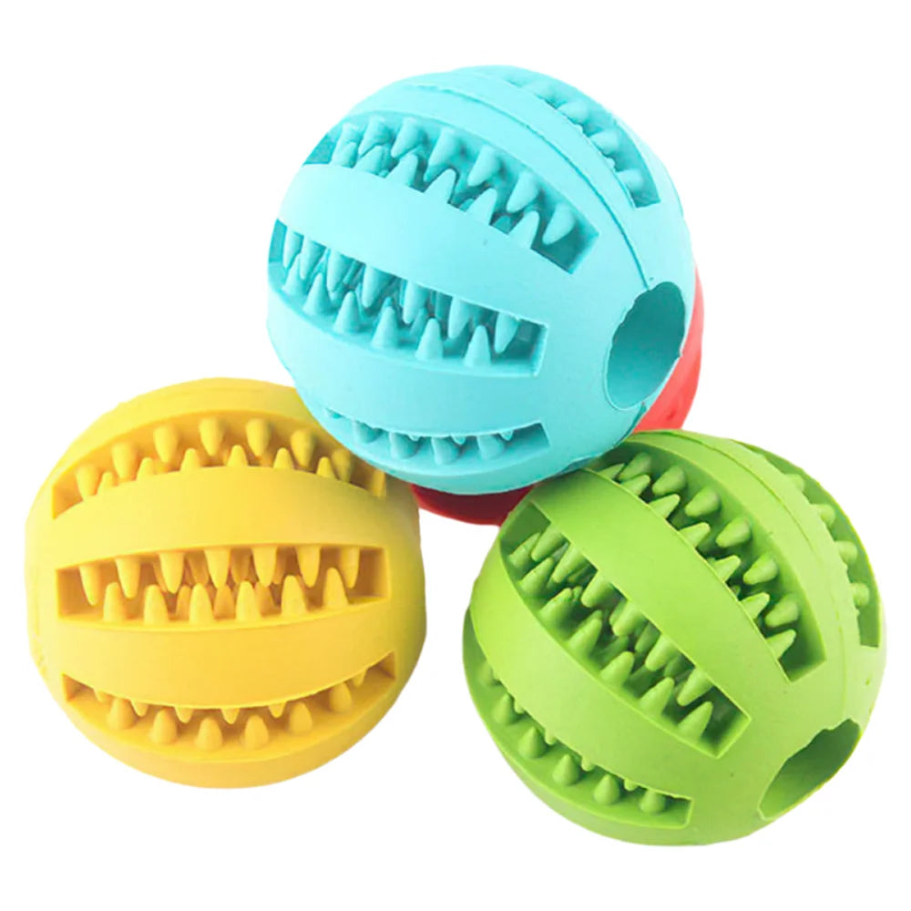 Dog Chew Ball Puzzle Toy For Teething And Training