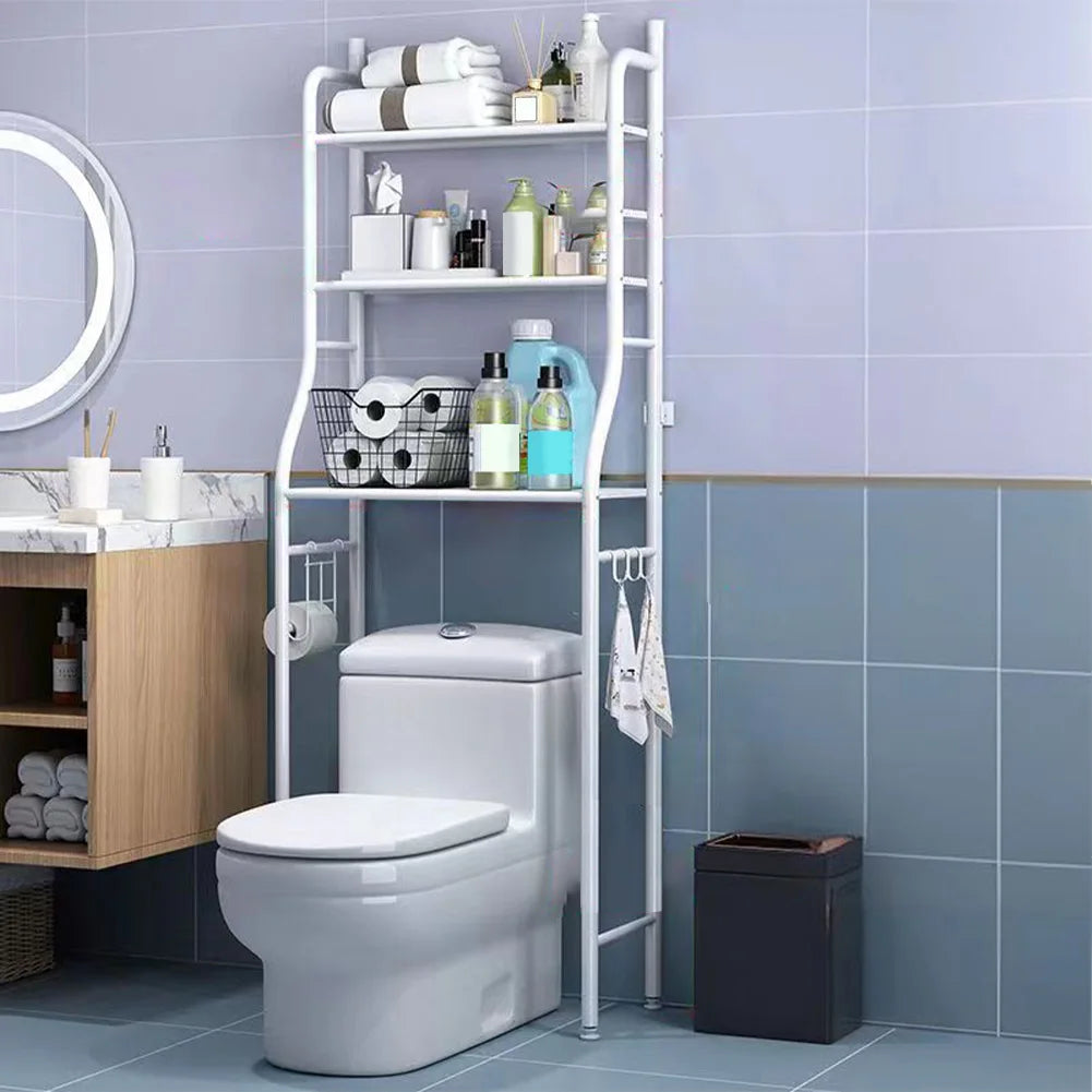 Studyset Over Toilet Storage Shelf Freestanding Bathroom Cabinet Paper Holder
