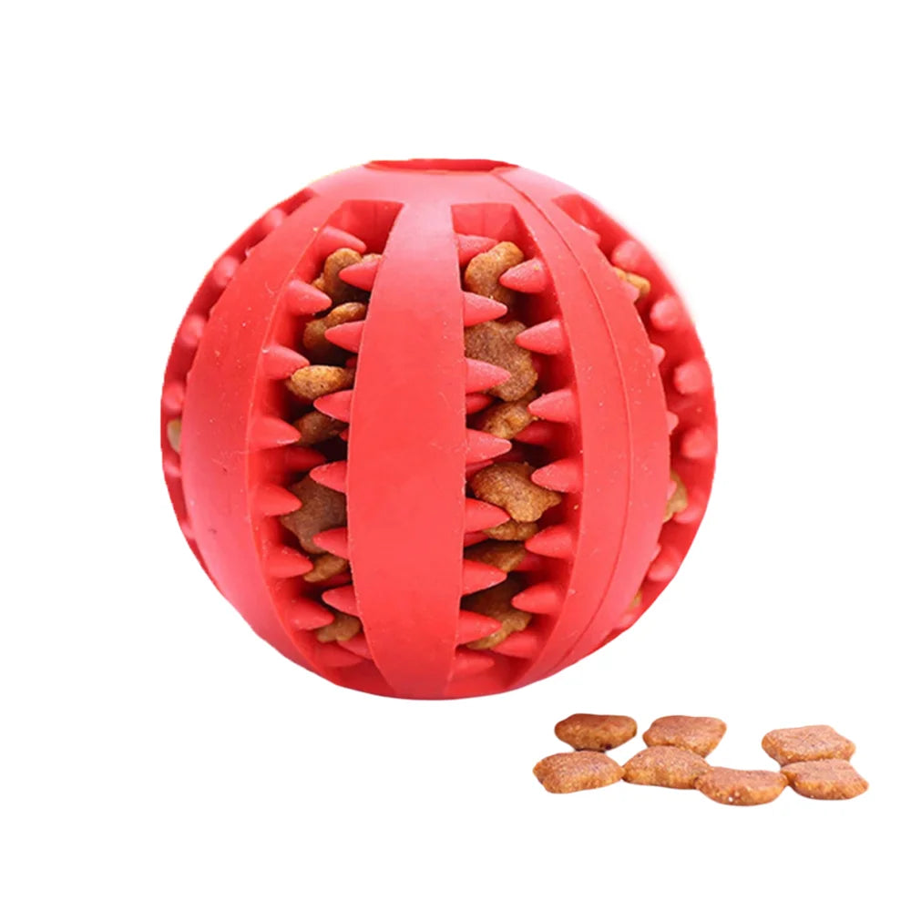 Dog Chew Ball Puzzle Toy For Teething And Training