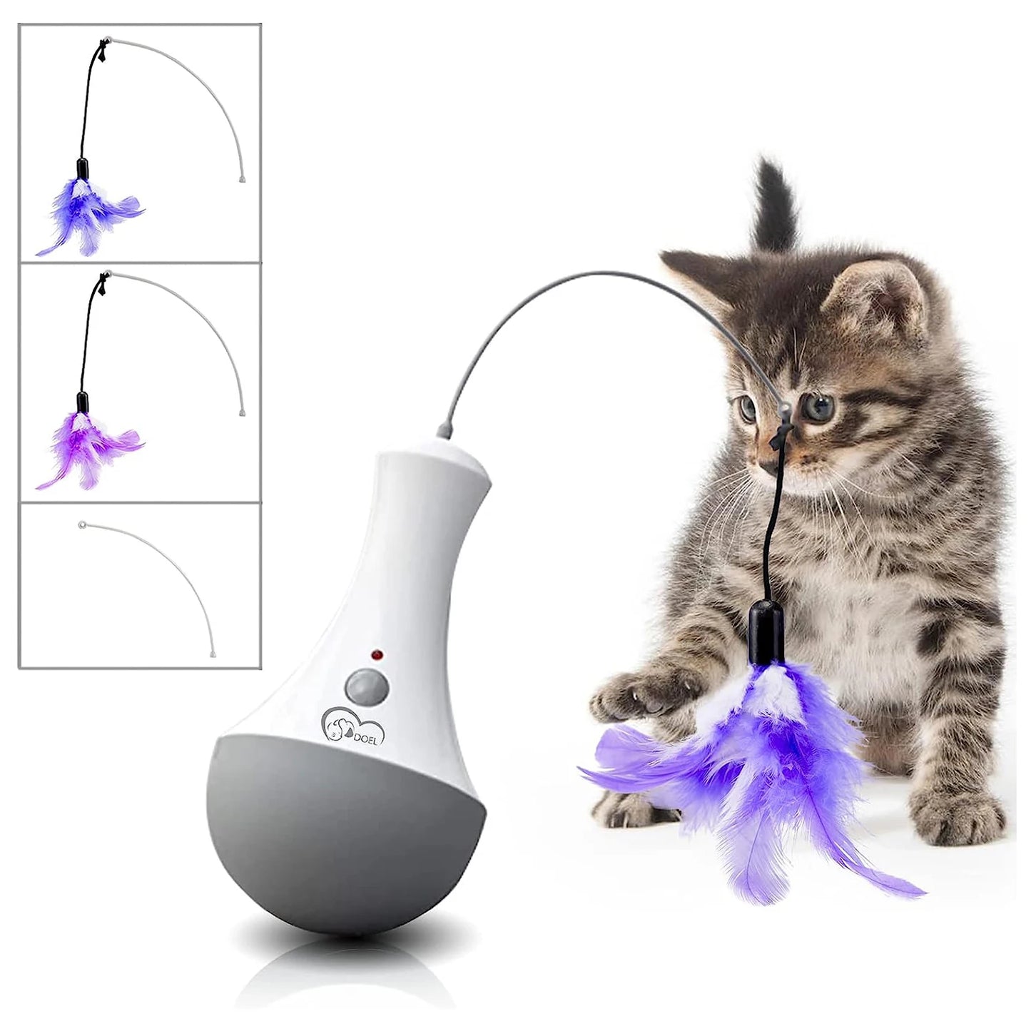 Cat Interactive Feather Toy Indoor Play