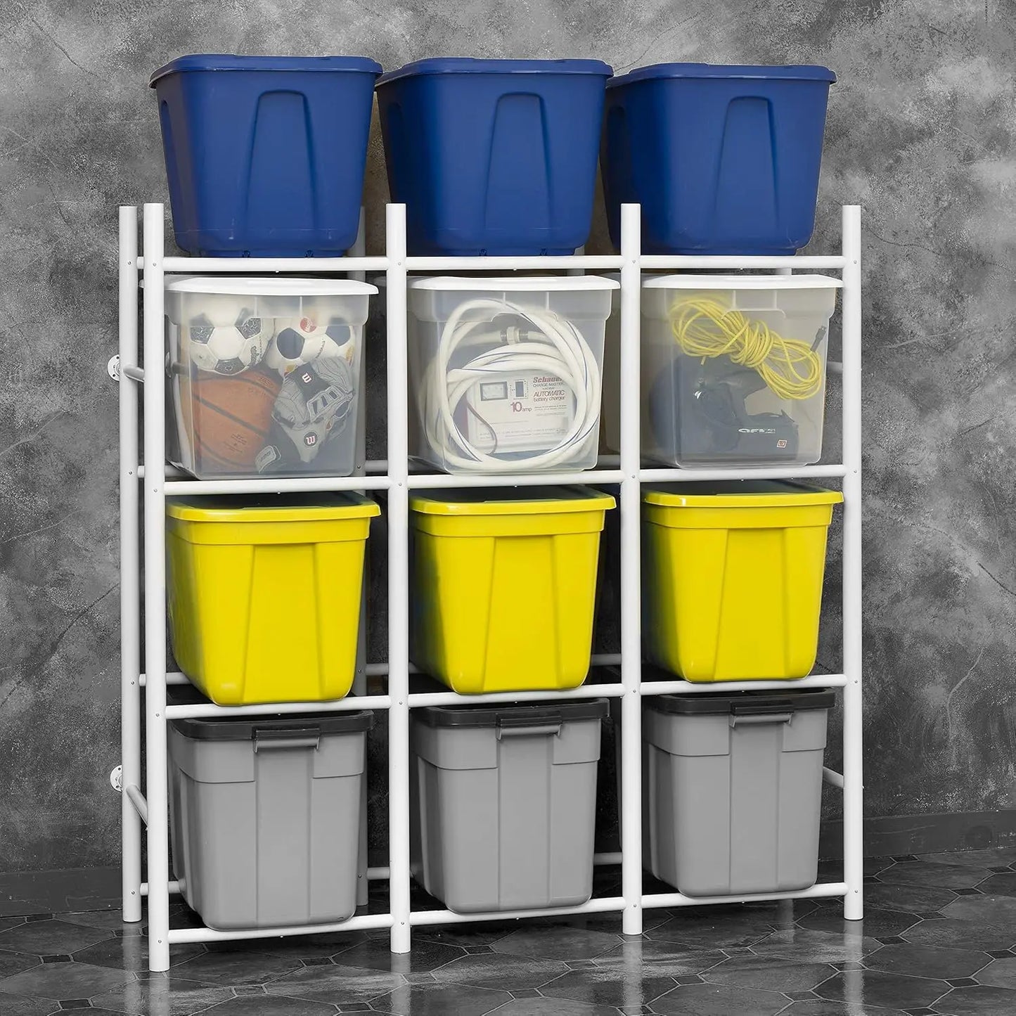 Warehouse Rack - 12 Totes Compact