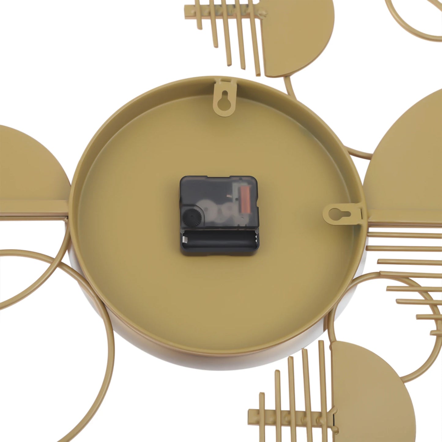 Creative Modern Metal Wall Clock,Battery Operated Silent,Minimalist Clock,Decorative Clock for Living Room, Bedroom, Gold