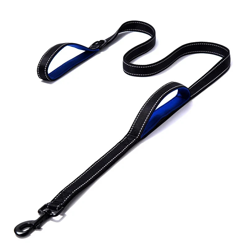Dog Leash Outdoor Training Dual Handle Heavy Duty Lead