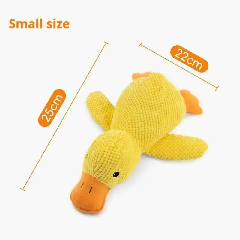 Squeaky Plush Duck Dog Toy Chew Bite Resistant