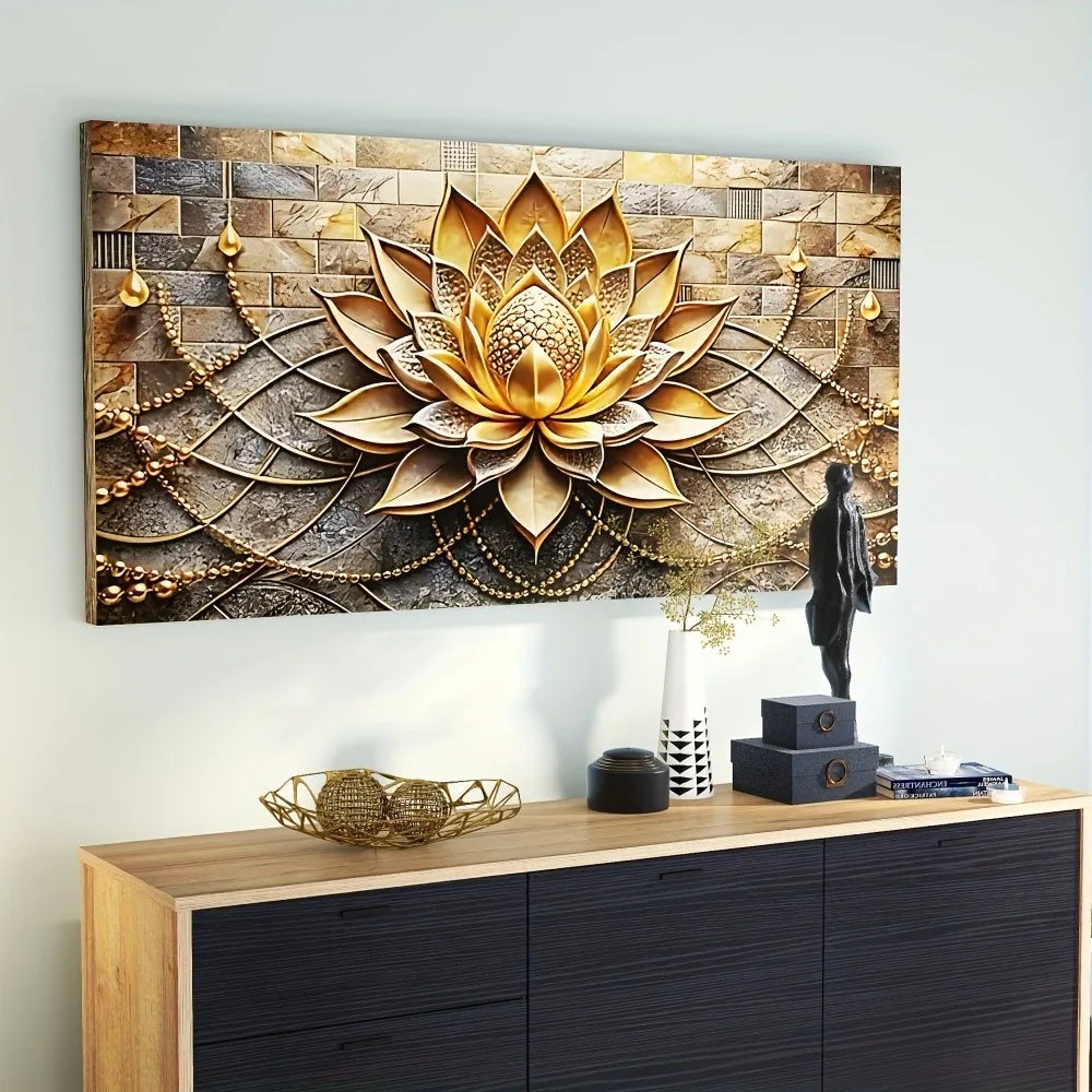 Modern Abstract Floral Canvas Art for Interior Decoration