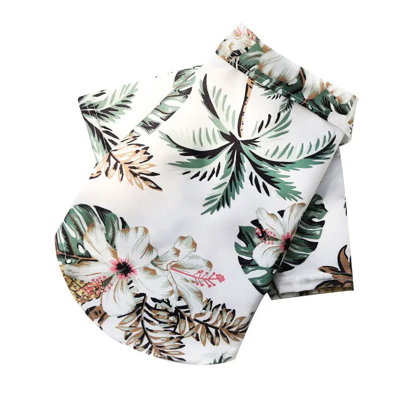 Hawaiian Style Dog Shirt For Dogs And Cats Clothing